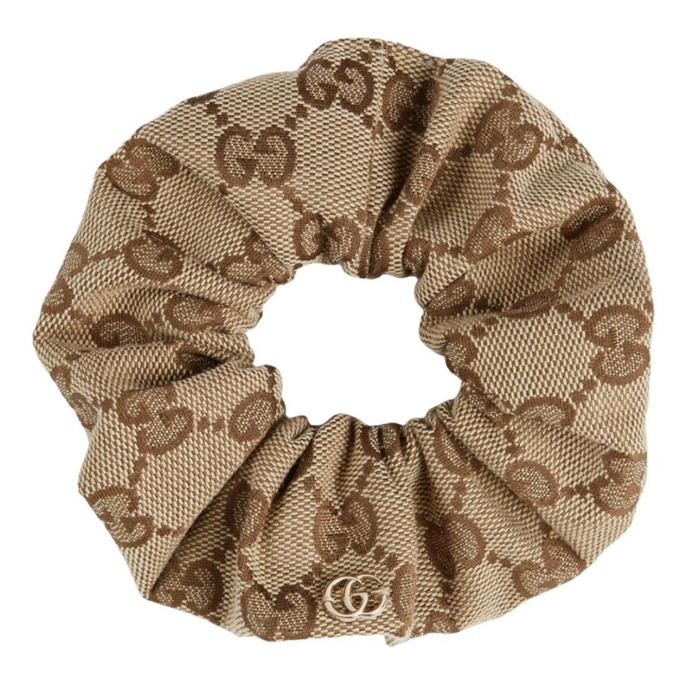 GUCCI GG logo scrunchie hair tie